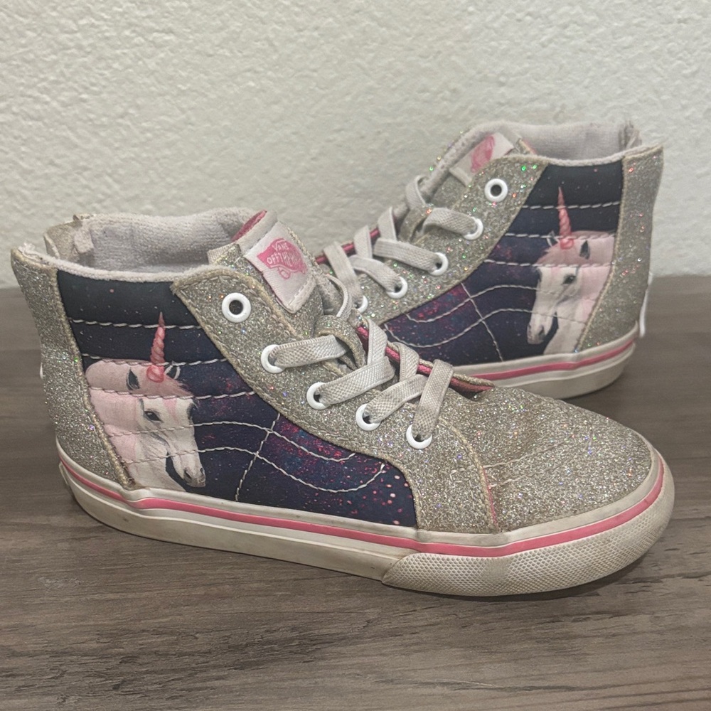 Vans Glittery Unicorn Kids High-Top Sneakers
